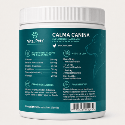 CALMA CANINA | Apoyo para Ansiedad, Estrés e Hiperactividad